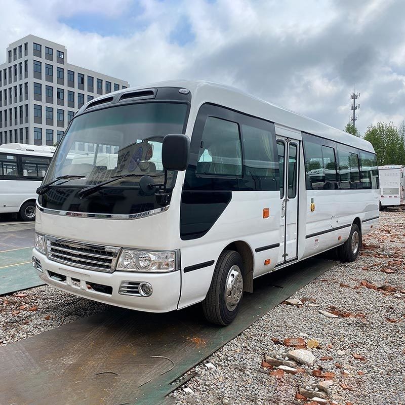 Turboladermotor 2022 2023 Jaar 30 zitplaatsen Toyo ta Coaster Bus LHD RHD Gebruikt