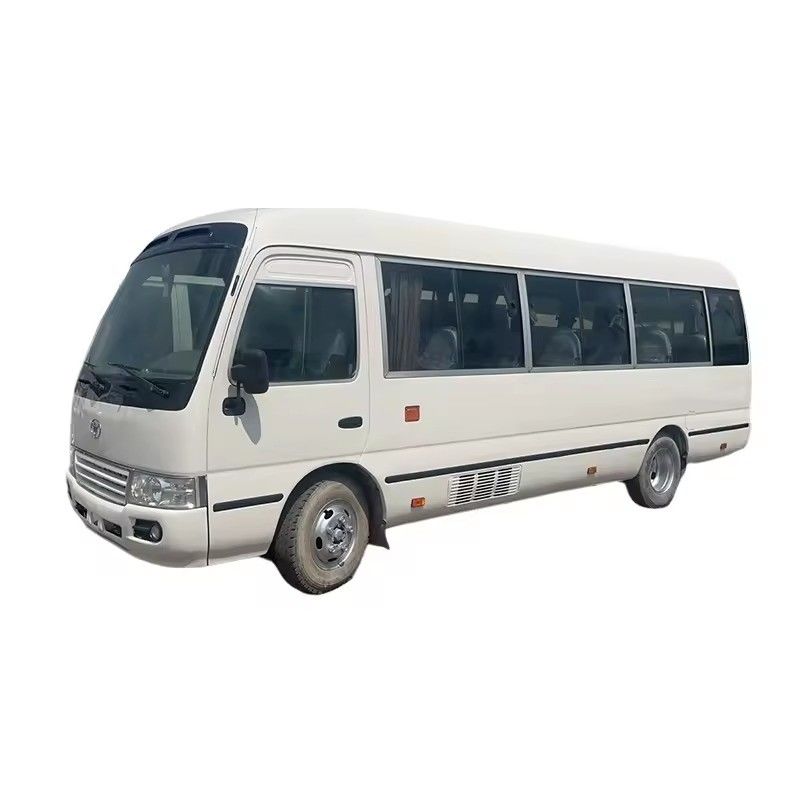 Goede staat 30 zitplaatsen gebruikte Toyota Coaster bus met LHD stuur en luxe functies