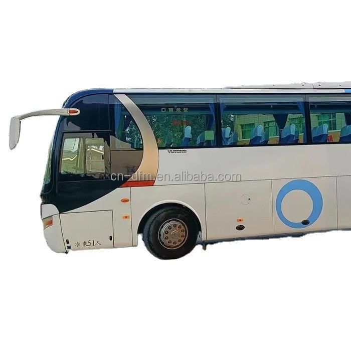 Yutong Gebruikte Bus 54 zitplaatsen Linksrijder Coaches met maximale snelheid 90km/h en 2 airbags
