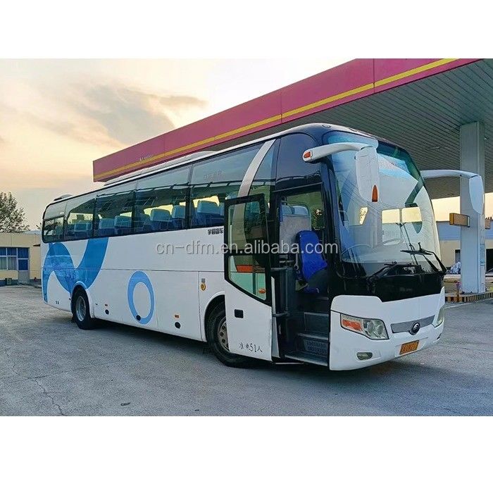 Yutong Gebruikte Bus 54 zitplaatsen Linksrijder Coaches met maximale snelheid 90km/h en 2 airbags