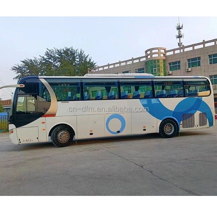 Yutong Gebruikte Bus 54 zitplaatsen Linksrijder Coaches met maximale snelheid 90km/h en 2 airbags