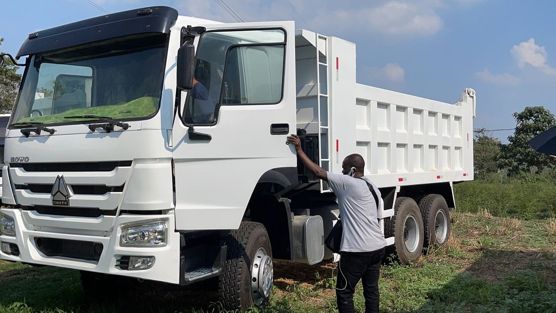 Gebruikte Sinotruk Howo Lhd Rhd 6*4 10 Wielen 371hp 336hp Dump Tipper Truck zonder achtercamera