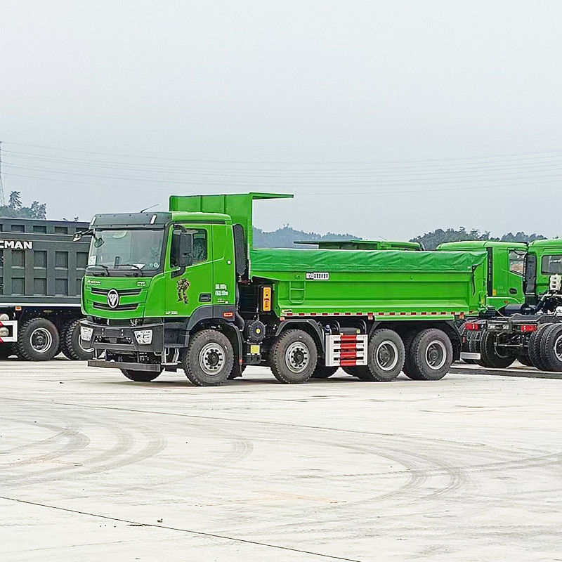 Gebruikte 8x4 12 wielen 430 pk Foton dumptruck 12 voorwaarts schakelen rijden Diesel tipper truck