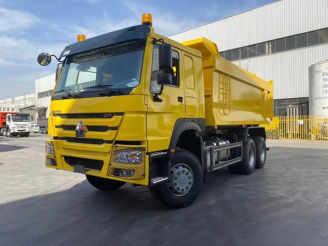 Gebruikte Sinotruk Howo 20 ton 10 wielen 6x6 6x4 371 pk 450 pk zware tweedehands dumpper truck