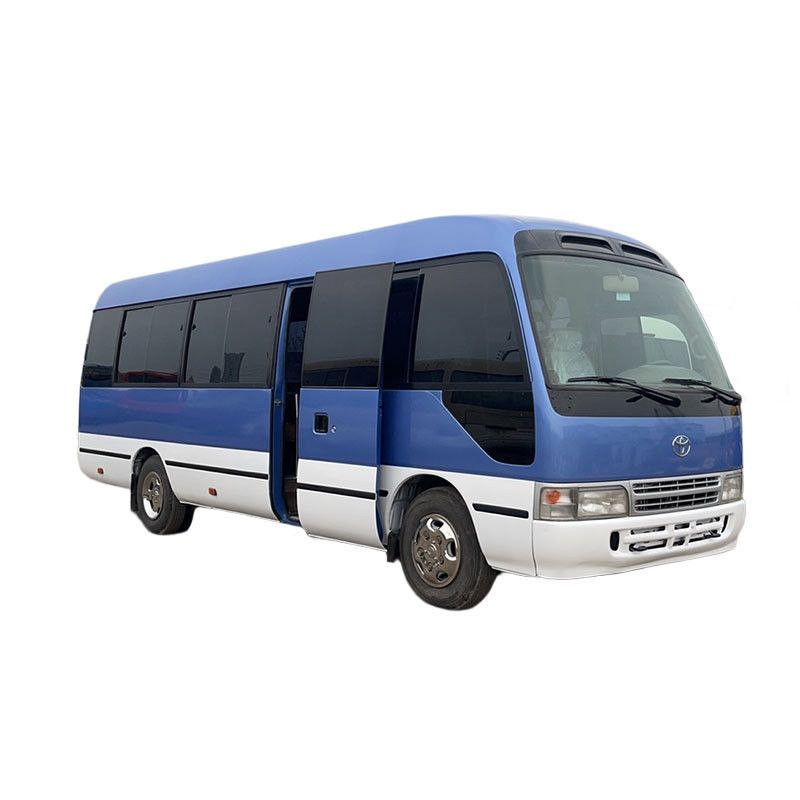 30 zitplaatsen Gebruikte Toyota Coaster Bus met Euro 3 emissie standaard en handgeschakelde transmissie