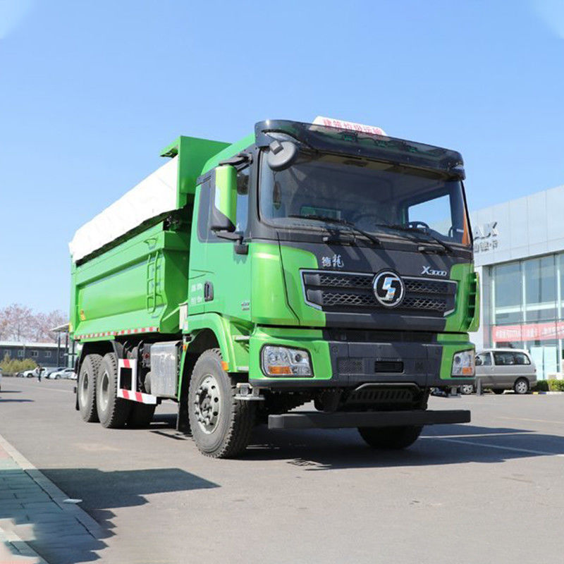 400 pk 6x4 5.8m Shacman Dump Truck tweedehands met automatische venster motor Capaciteit 8L