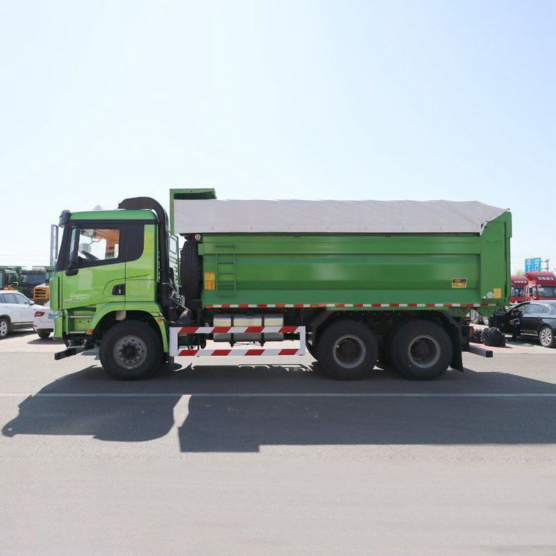 400 pk 6x4 5.8m Shacman Dump Truck tweedehands met automatische venster motor Capaciteit 8L