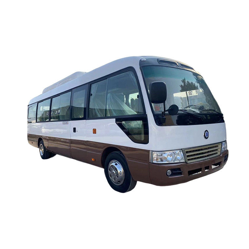 LHD 30 zitplaatsen gebruikte Toyo Ta Coaster Bus met goede conditie en Euro 3 emissie standaard