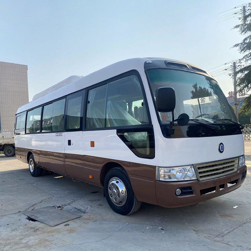 LHD 30 zitplaatsen gebruikte Toyo Ta Coaster Bus met goede conditie en Euro 3 emissie standaard