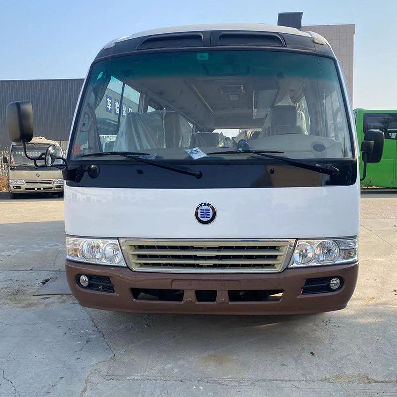 LHD 30 zitplaatsen gebruikte Toyo Ta Coaster Bus met goede conditie en Euro 3 emissie standaard