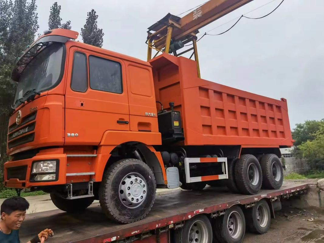 10 ton 6x4 10 wielen 380 pk zware dump tipper truck voor transport van zand en grind slib