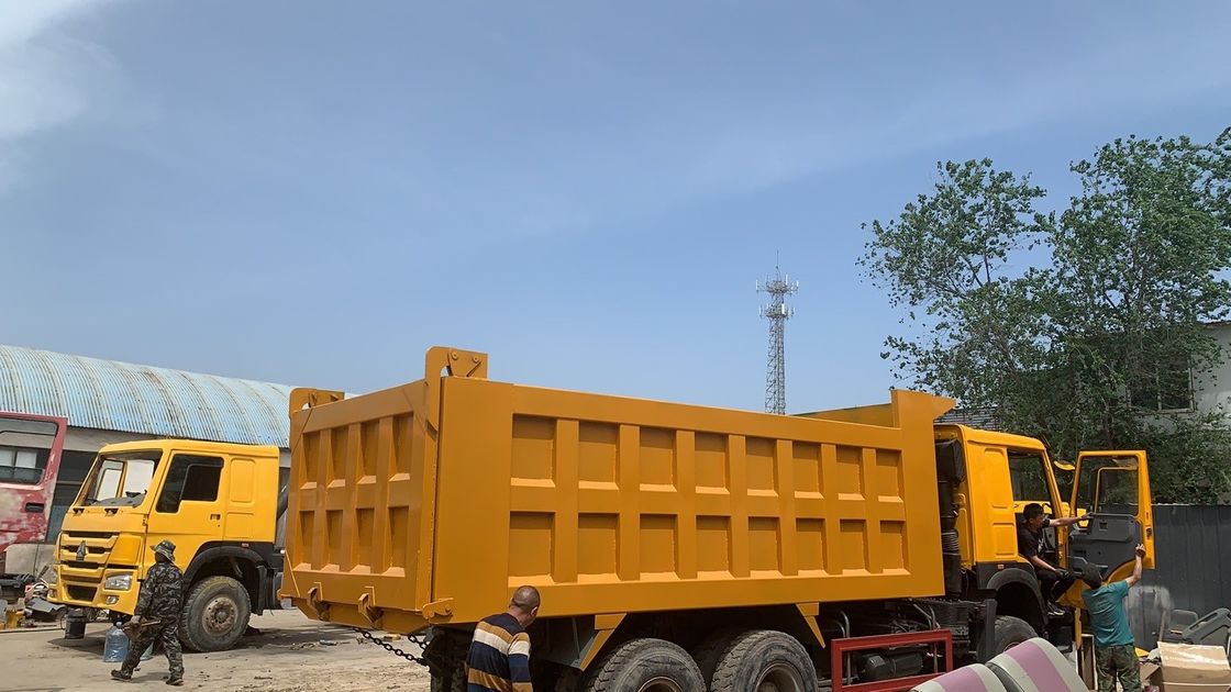 6x4 dumptruck gebruikte howo 6x4 tipper truck met aandrijflijn 6x4 en reservering van deposito