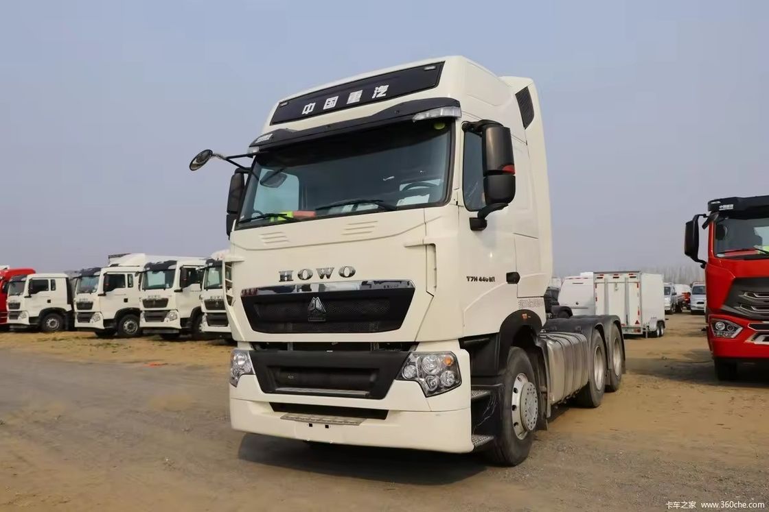 Sinotruk Howo 6x4 10 wiel trekker vrachtwagen Gebruikt 371 pk 440 pk cilinders 6 band nummer 10