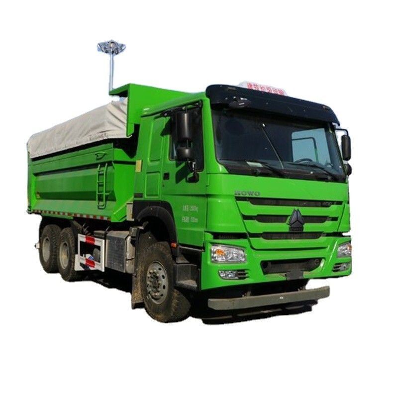 HOWO T7H 400 pk 10 wielen 8 meter zware gebruikte dumptruck met motor tipper truck