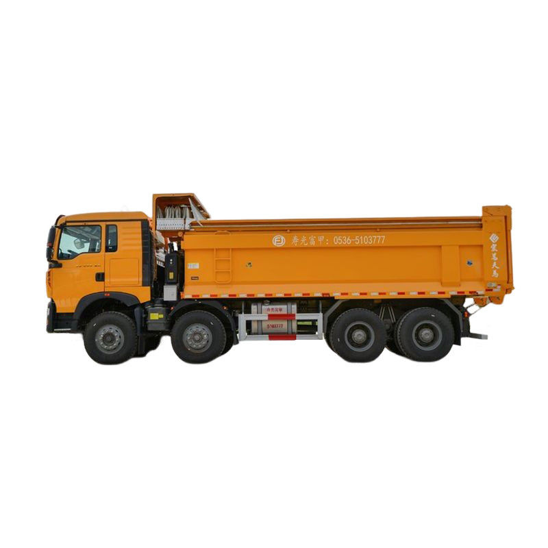 Automatische 10 banden zware HOWO dumptruck met achtercamera en normale bestuurdersstoel