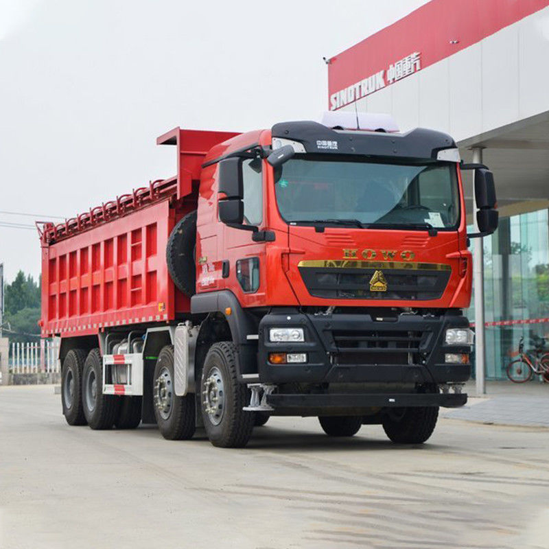 8x4 Triper Truck 40 Ton 12 Wielen Dump Truck met handmatige airconditioning HOWO 400HP