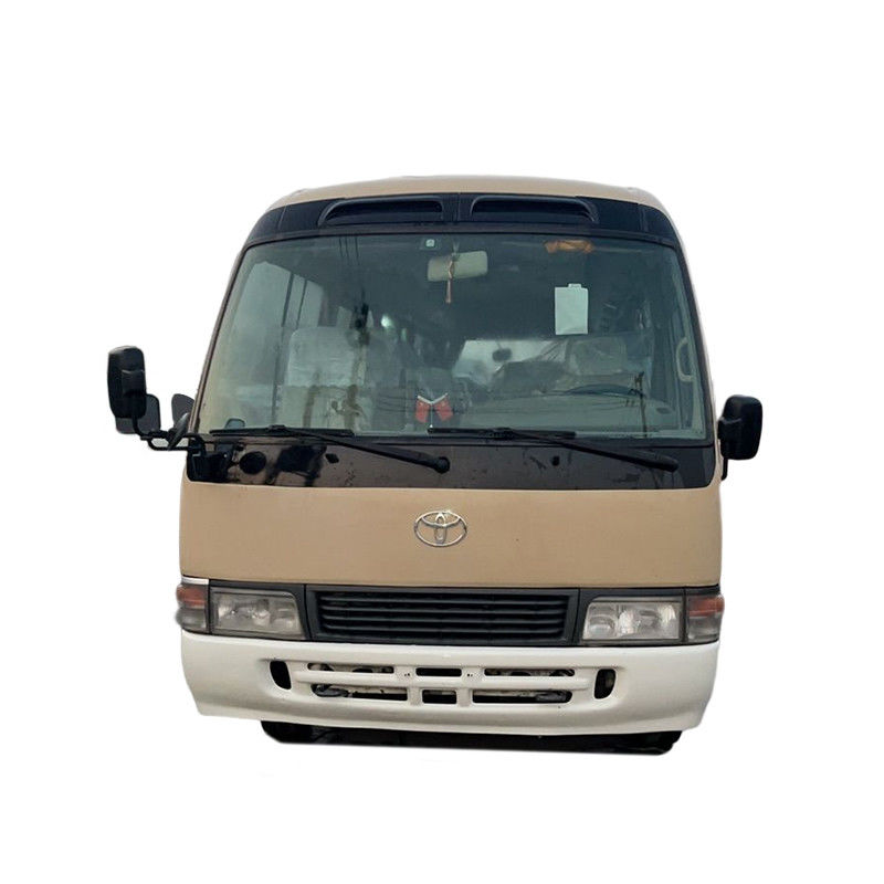 30 zitplaatsen gebruikte achtbaanbus met originele Toyota dieselmotor en maximaal vermogen 113/5200kw