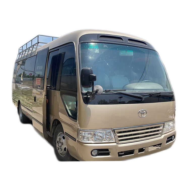30 zitplaatsen Japan Gebruikte bus Handleiding Toyota Coaster Bus met 7005*2040*2785mm Afmetingen