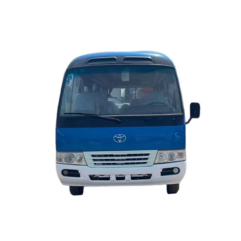 Gebruikte Toyota Coaster Bus 1HZ Links stuur 30 zitplaatsen capaciteit voor lange afstanden