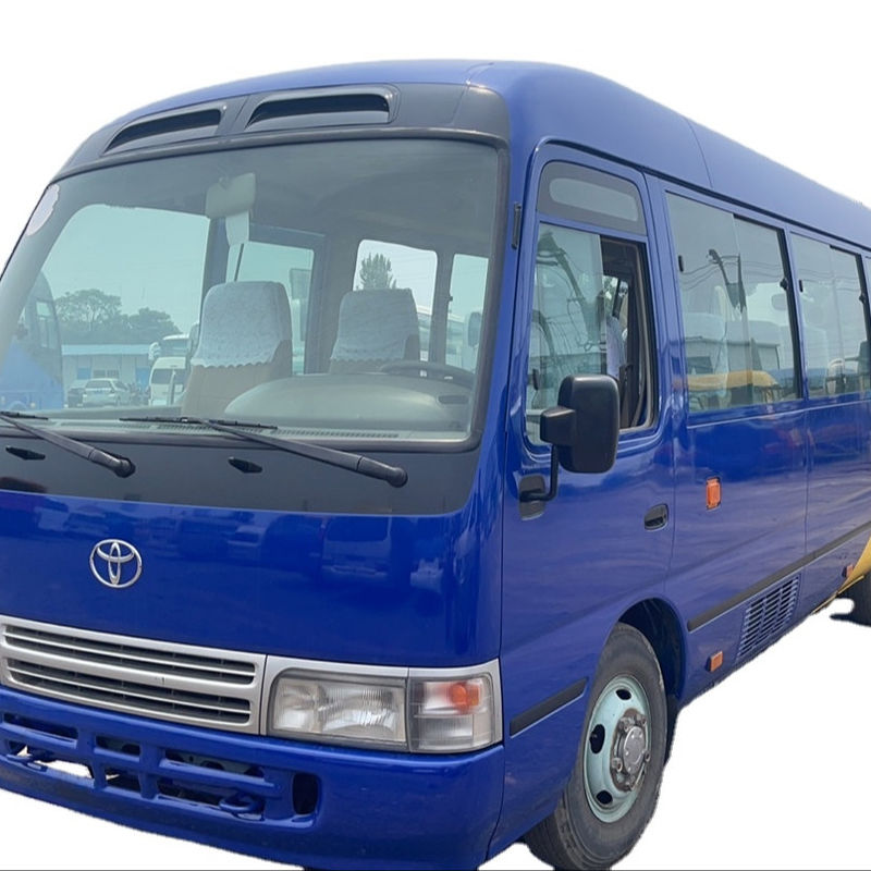 6-8L motorvermogen Linksgestuurde Toyota Coaster Bus Hoog opgeknapt Gebruikt Euro 3