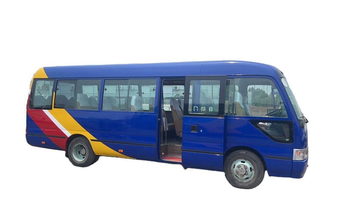 6-8L motorvermogen Linksgestuurde Toyota Coaster Bus Hoog opgeknapt Gebruikt Euro 3