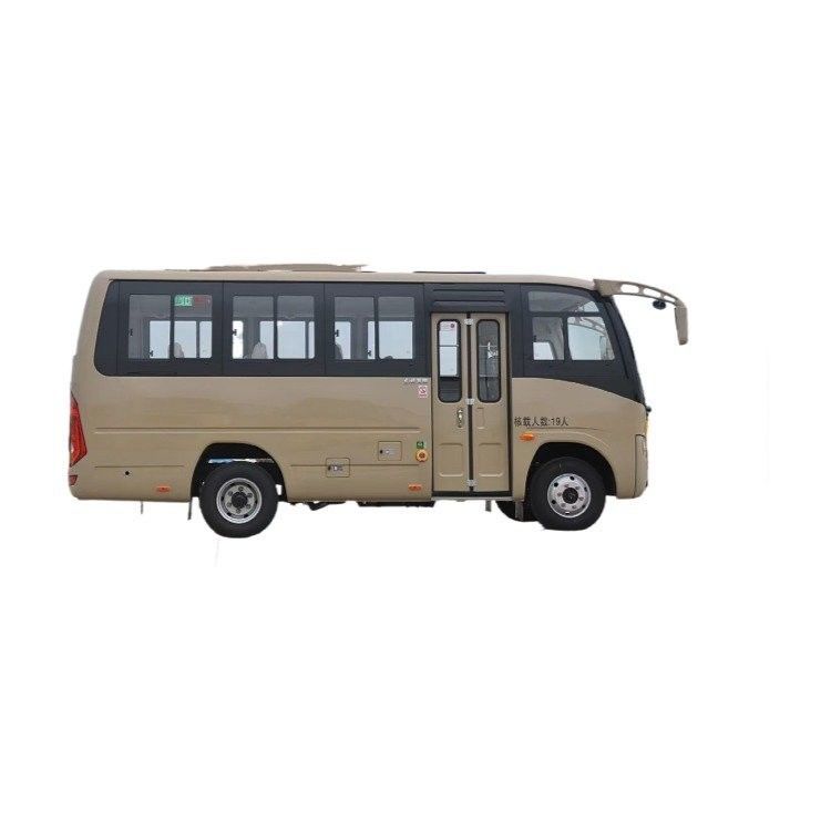 Handgeschakelde transmissie Type Dongfeng 19 zitplaatsen LHD Gebruikte achtbaanbussen 2360ml Verplaatsing