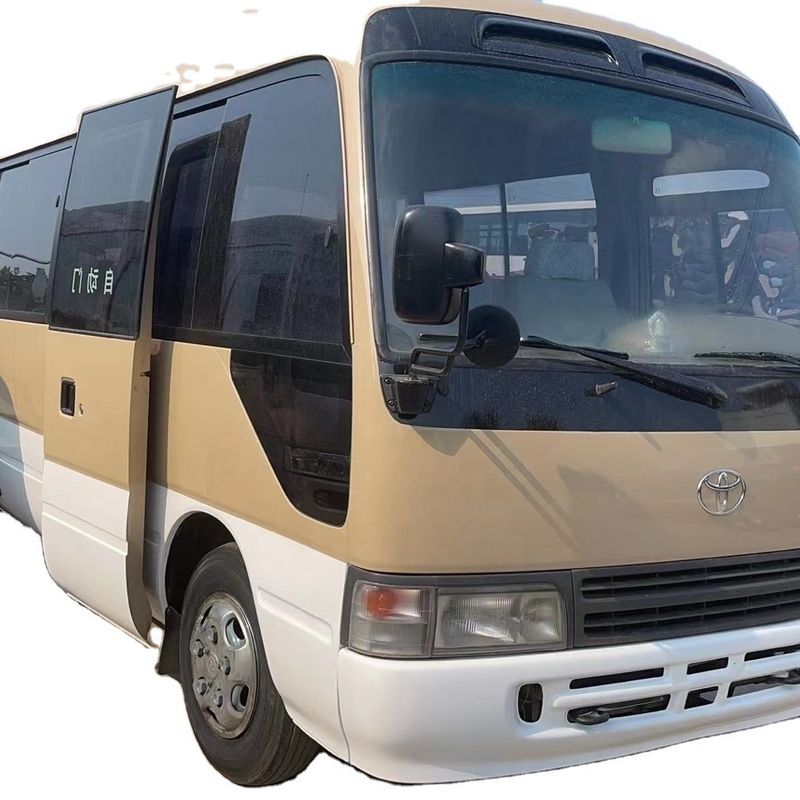Japan Toyo ta Coaster 30 zitplaatsen LHD Bus met DF5S410 versnellingsbak en maximale snelheid 91 110 km/h
