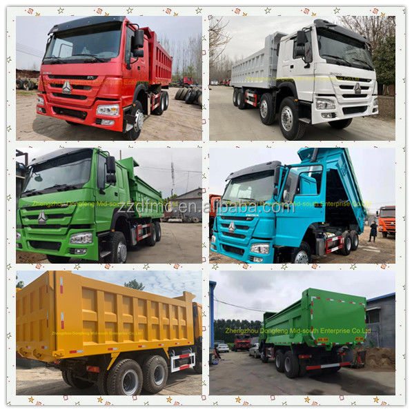 HOWO 6x4 371 pk Diesel-koppelaar met afmetingen L x W x H mm 8245X2550X3450 mm