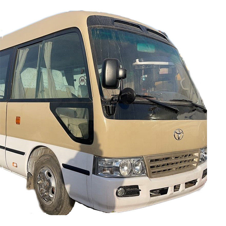 Gebruikte 30 zitplaatsen Toyota Coaster kleine passagiersbus met airconditioning Voor Afrika markt