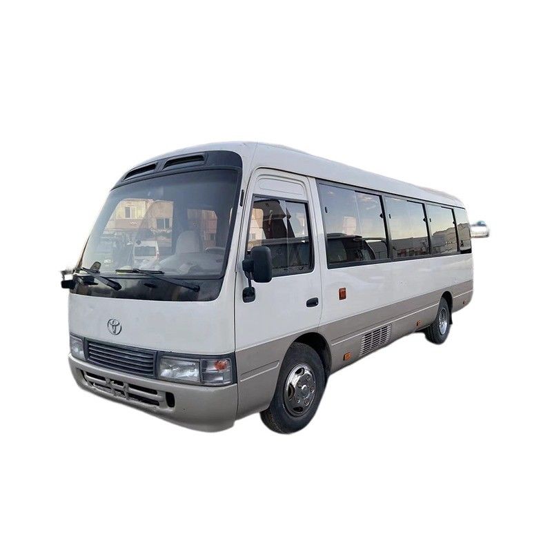 Tweedehands Toyota Coaster Bus met 23-30 zitplaatsen Handgeschakelde band Gewicht 3310kg