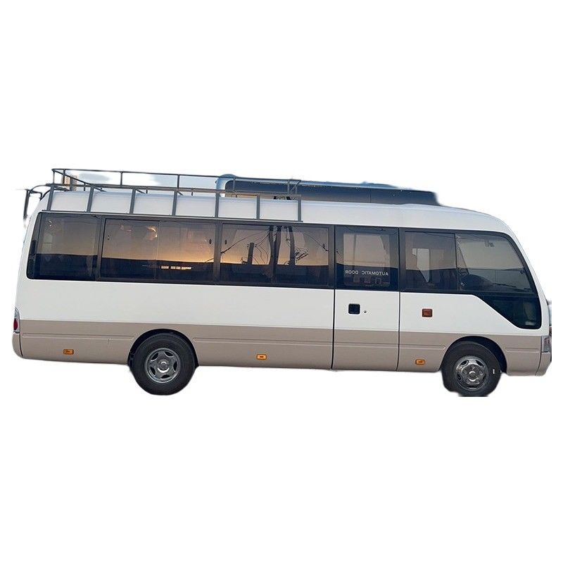 Tweedehands Toyota Coaster Bus met 23-30 zitplaatsen Handgeschakelde band Gewicht 3310kg
