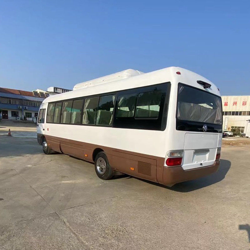 LHD RHD 30 zitplaatsen Toyo ta Coaster Bus met 70L brandstoftank en 4500-6700ml verplaatsing