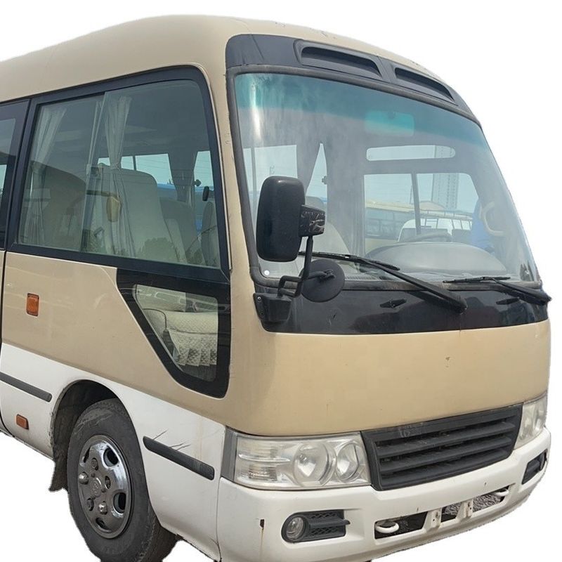 Gebruikte Toyo Ta Coaster 30 zitplaatsen bus met 6-8L motorcapaciteit en maximaal vermogen 113/5200kw