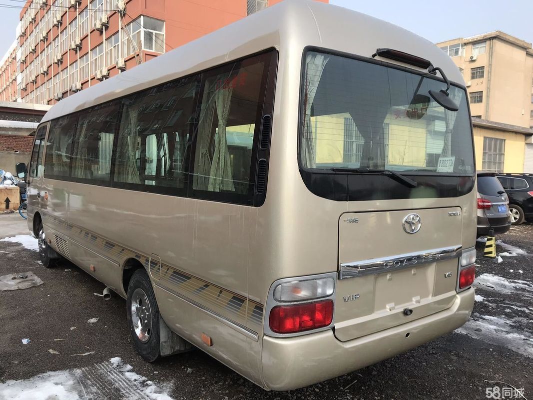 Tweedehands 22 tot 30 passagiersstoelen Toyot Coaster Bus met voor gemonteerde dieselmotor