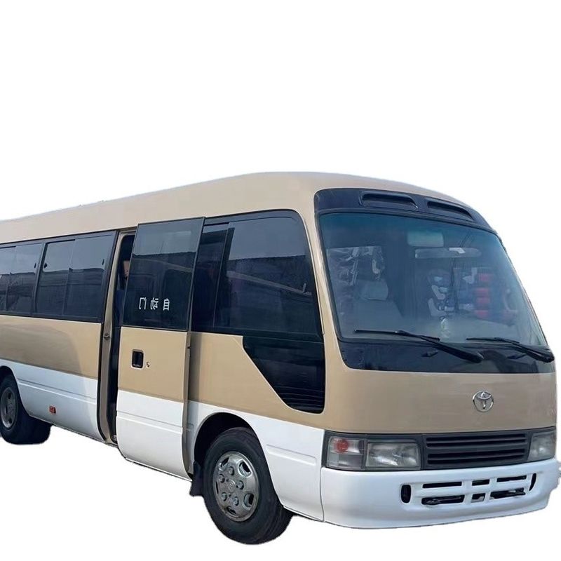 Goedkope gebruikte Toyota Coaster Bus met 30 zitplaatsen en dieselmotor in goede staat