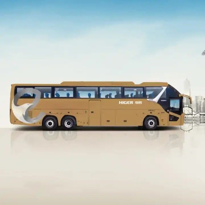 Luxe dieselautobus 50 zitplaatsen Passagiersbus Busbus met LHD-aandrijving en motorcapaciteit 8L