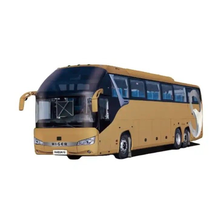 Luxe dieselautobus 50 zitplaatsen Passagiersbus Busbus met LHD-aandrijving en motorcapaciteit 8L