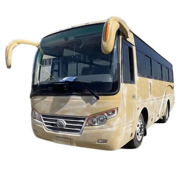 Leaf Spring Suspension 35 zitplaatsen Gebruikte busbus met stuurbekrachtiging en luxe stoelen