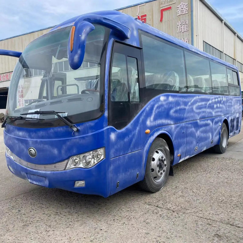 35 zitplaatsen Tour Bus Coach Luxe Gebruikte Mini Passagiersbus Power Steering Deisel Fuel