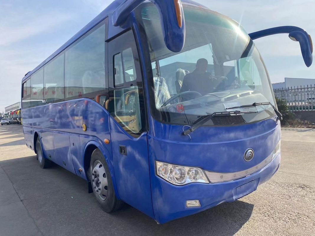 35 zitplaatsen Tour Bus Coach Luxe Gebruikte Mini Passagiersbus Power Steering Deisel Fuel