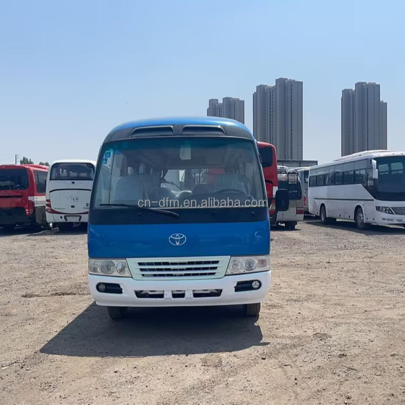 16-30 zitplaatsen Tweedehands Toyota Coaster Bus met Euro 3 emissie standaard in goede staat