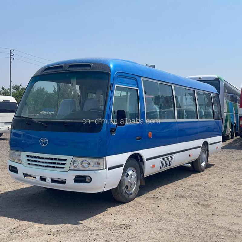 16-30 zitplaatsen Tweedehands Toyota Coaster Bus met Euro 3 emissie standaard in goede staat