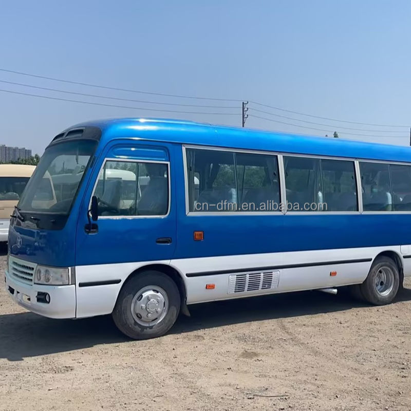 16-30 zitplaatsen Tweedehands Toyota Coaster Bus met Euro 3 emissie standaard in goede staat