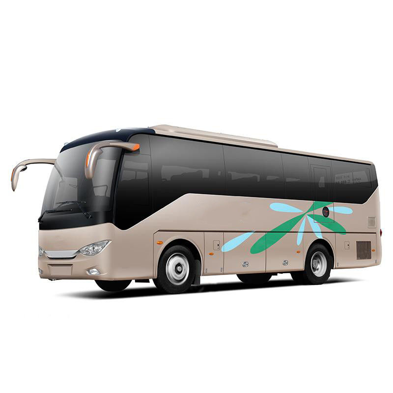 12m Bus voor openbaar vervoer 50 zitplaatsen LHD Luxe Coach Bus met bladveer ophanging