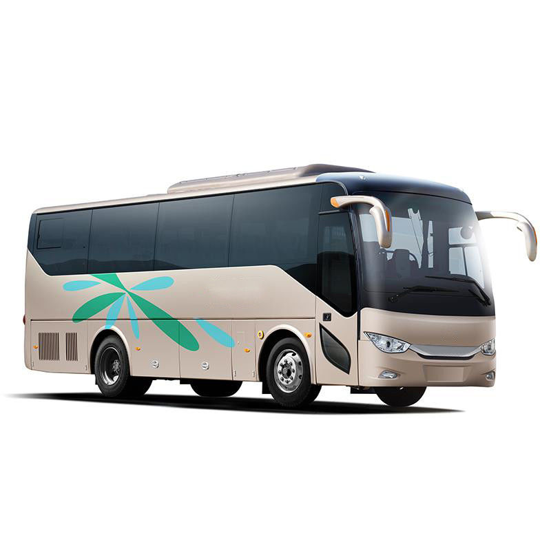 12m Bus voor openbaar vervoer 50 zitplaatsen LHD Luxe Coach Bus met bladveer ophanging