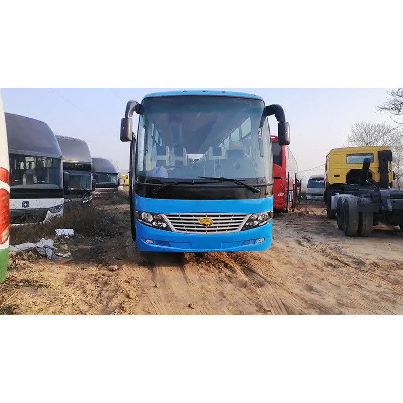 Gebruikte Cng Diesel Linksgestuurd Blauw 12m Coach Bussen 31-50 zitplaatsen en 2340mm achteroverhang