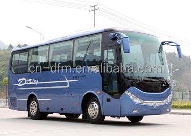 35-40 zitplaatsen Dongfeng 8m Luxe toeristenbus Gebruikte bus met maximale snelheid 91-110 km/h