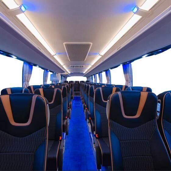 Wheelbase 5100mm FAST6DS95T 100km/h Diesel 43 zitplaatsen 50 zitplaatsen Luxe 11M Gebruikte busbus