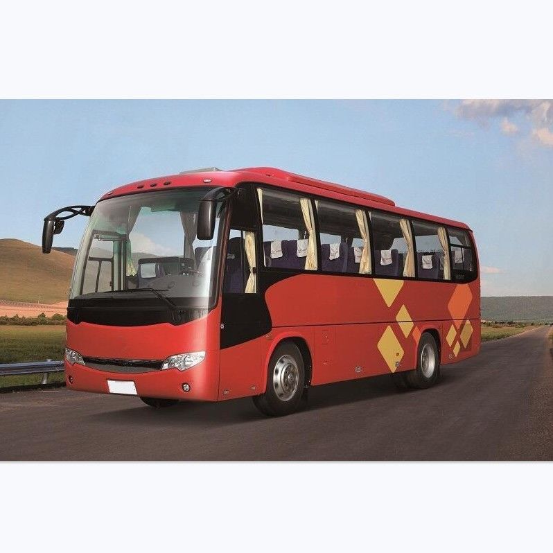 Luxe 32 zitplaatsen Higer Bus Diesel Rood Gebruikte bus Bus In Dubai 6.494L Verplaatsing Goed