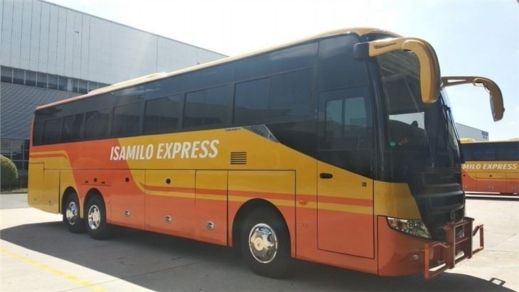 55 zitplaatsen LHD Drive Type Luxe Coaches voor stadsbussen Beste keuze